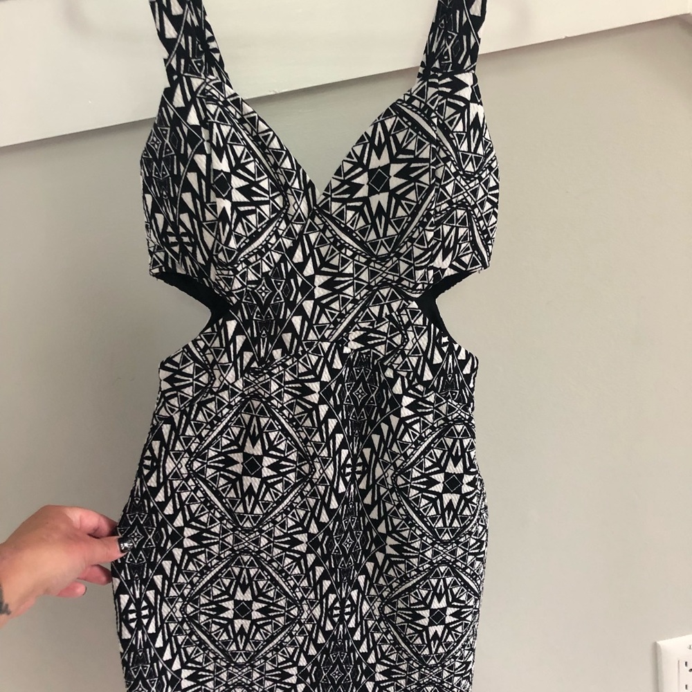 Cut out mini dress